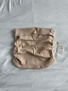 NWT Neutral Beige Stretch Tube Skirt